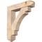 Ekena Millwork Merced Arts and Crafts Smooth Bracket w/ Offset Brace, Douglas Fir, 7 1/2"W x 34"D x 38"H BKT0806X34X38MRC03SDF - alternate 1